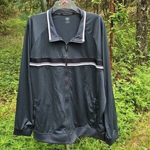 Athletic Works Big Men's Tricot Track Jacket, Size 3XL (54-56) Used